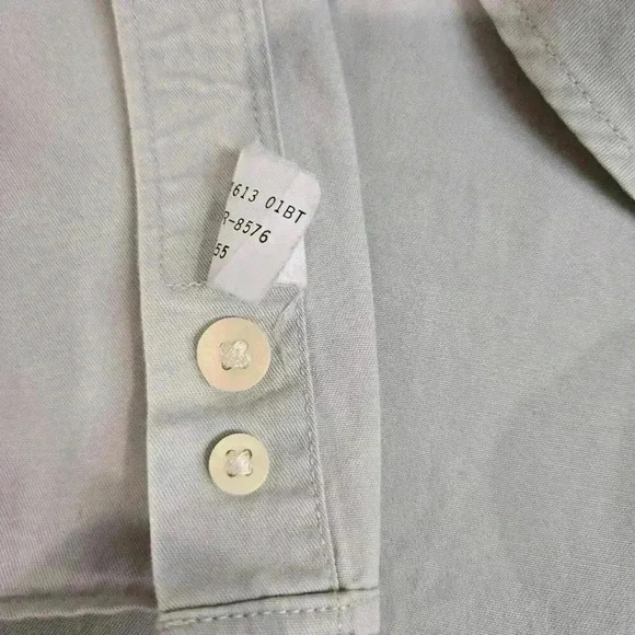 Cutter & Buck Men's XLT Long Sleeve Casual Button-down Dress Shirt Light Gray - Picture 15 of 16